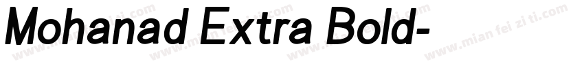 Mohanad Extra Bold字体转换